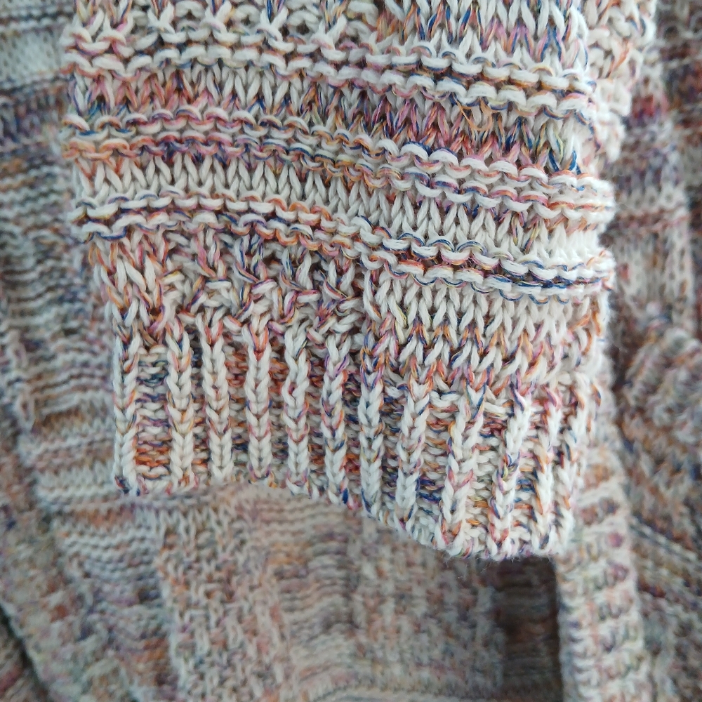 Roots Multi-Color Confetti Knit Open Front Cardigan - Small - Picture 6 of 12